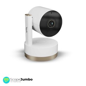 Godrej Security Solutions WiFi 1080p FHD 2MP 360° Viewing Area Security Camera, White