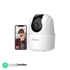 Imou 360° 1080P Full HD Security Camera White,Human Detection,Motion Tracking,2-Way Audio,Night Vision,Dome Camera with Extended WiFi RJ45 Connection,Alexa Google Assistant,Up to 256GB SD Card Support