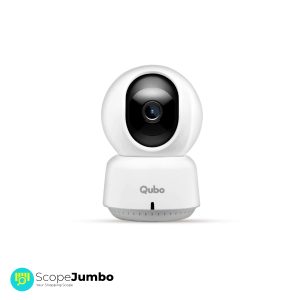 Qubo Smart 360 WiFi CCTV Security Camera for Home from Hero Group | 2MP 1080p Full HD | Mobile App | Two Way Talk | Night Vision | Cloud & SD Card Recording | Made in India | Alexa & OK Google |